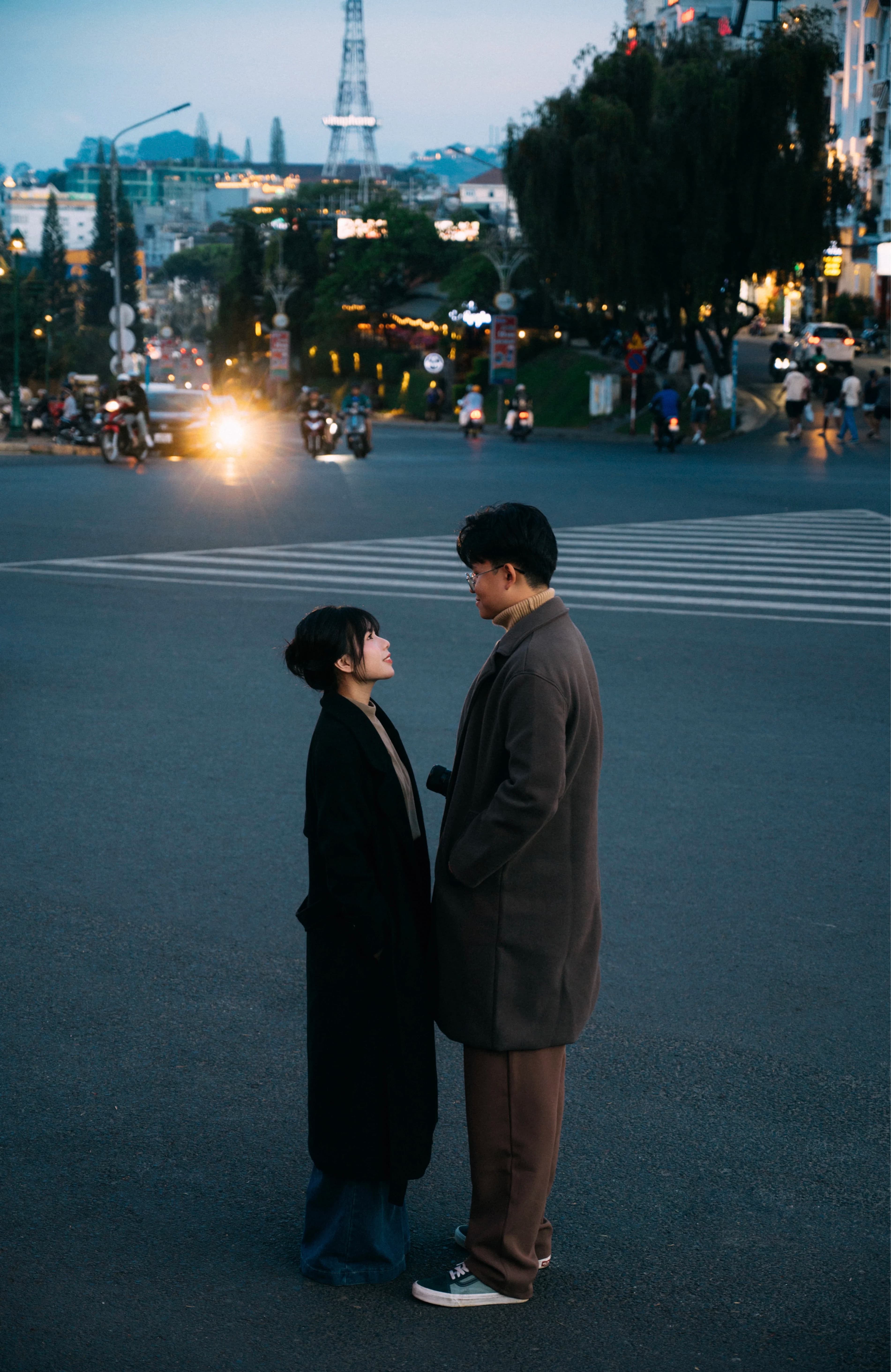 Beautiful white wedding arch with green foliage